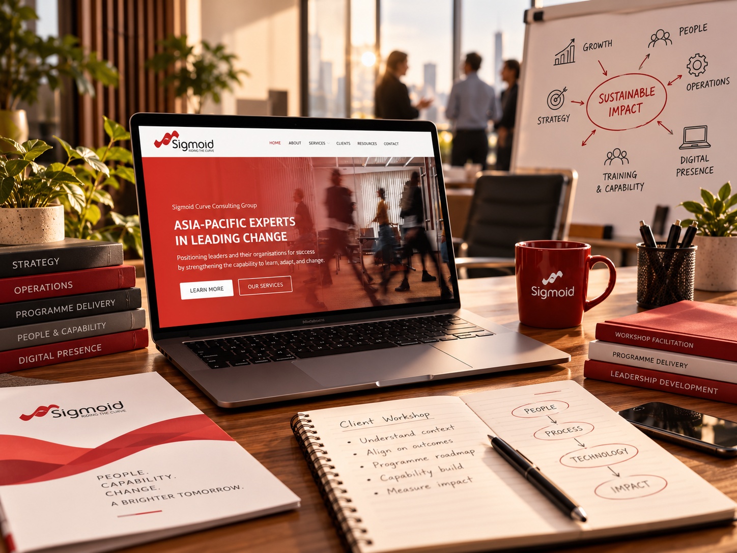 Sigmoid Curve Consulting Group website